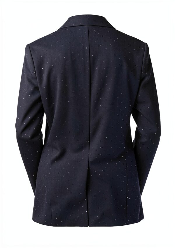 Blazer donna Sisley Blu Navy stampa elegante-2