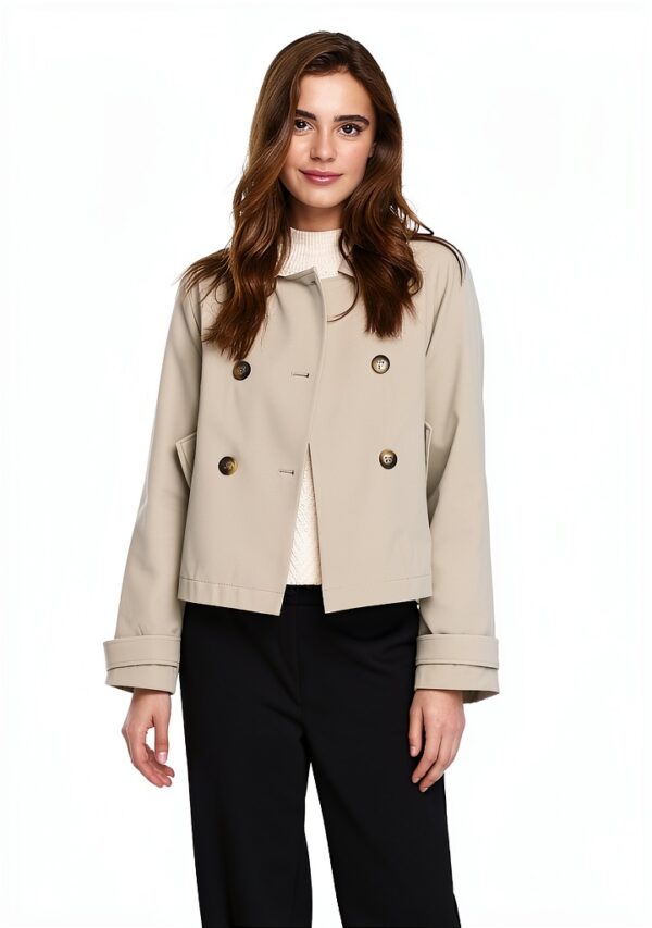 Giacca Only Donna Calda e Sostenibile Oxford Tan-1