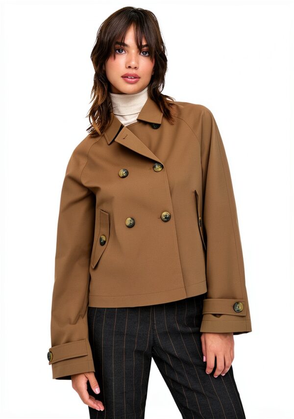 Giacca Only Donna Oxford Tan-5