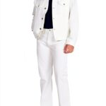 Pantaloni Benetton 100% cotone Snow White Denim-0