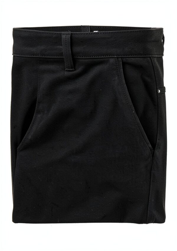 Pantaloncini donna Benetton 99% cotone Black Denim-1
