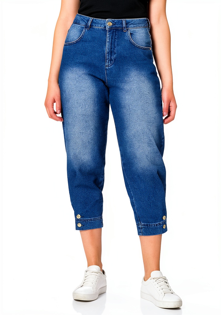 Pantaloni Benetton indossati in un contesto urbano