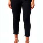 Pantaloncini donna Benetton 99% cotone Black Denim-0