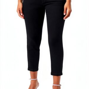 Pantaloncini donna Benetton 99% cotone Black Denim-0