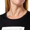 T-shirt Benetton donna XS nero stampa contrasto-1