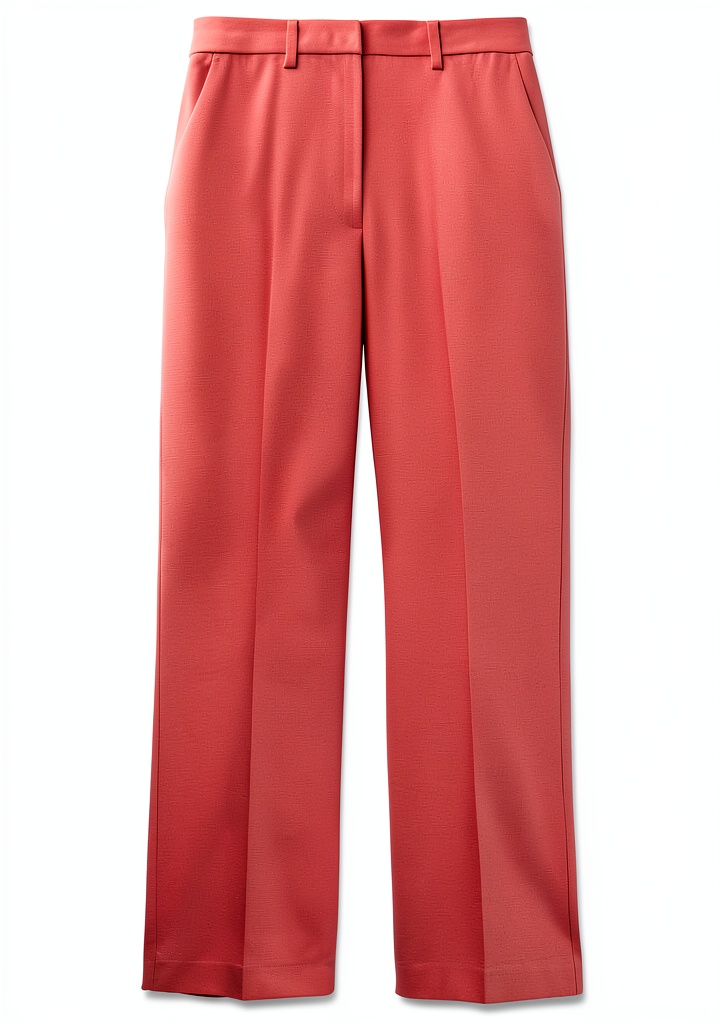 Pantaloncini donna Benetton rosso in un contesto estivo