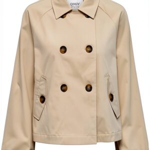 Giacca Only Donna Calda e Sostenibile Oxford Tan-0