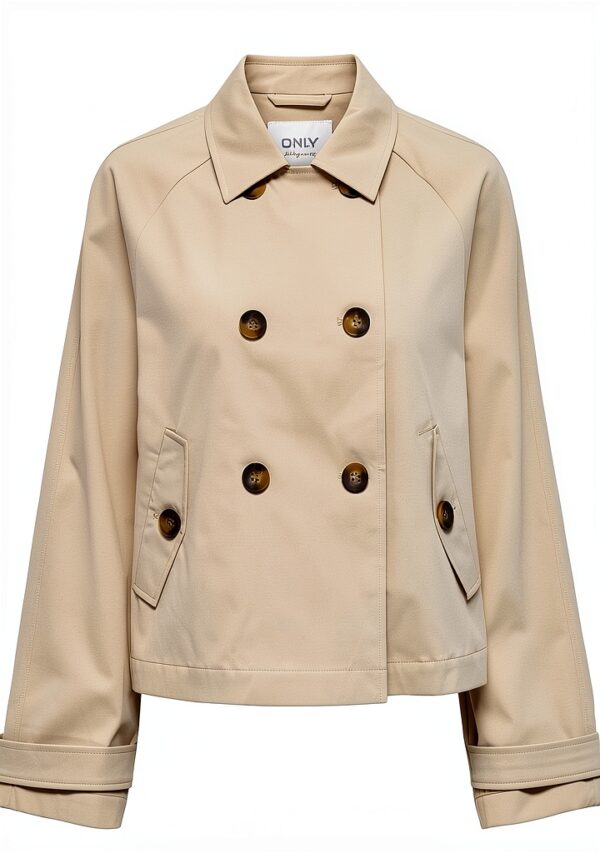 Giacca Only Donna Calda e Sostenibile Oxford Tan-0
