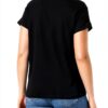 T-shirt Benetton donna XS nero stampa contrasto-2