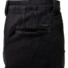 Pantaloncini donna Benetton 99% cotone Black Denim-3