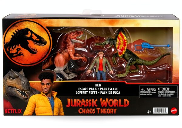 Jurassic World Chaos Theory Ben Escape Pack set action figure 9,5 cm-1