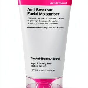 Carbon Theory Anti-Breakout Crema Idratante Viso 100 ml – Per pelli acneiche, Idrata e Previene Imperfezioni con Vitamina E & Olio di Tea Tree. Leggera, Non Ostruisce i Pori, Base Perfetta Trucco-0