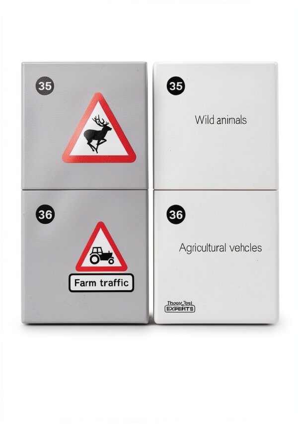Segnali stradali Flash Cards 2025 128 schede Cartone bianco GPR01-2
