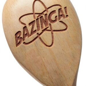 Cucchiaio da cucina FastCraft Bazinga Big Bang Theory in legno inciso-0