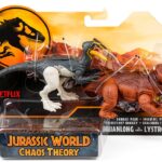 Jurassic World Chaos Theory Guanlong vs. Lystrosaurus Dinosaur Action Figure Giocattoli-0