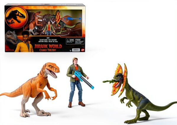 Jurassic World Chaos Theory Ben Escape Pack set action figure 9,5 cm-0