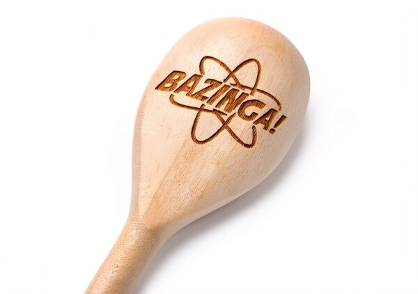 Cucchiaio da cucina FastCraft Bazinga Big Bang Theory in legno inciso-7