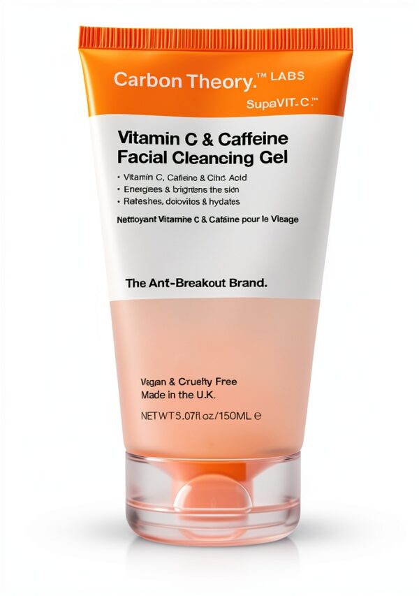Gel detergente viso Carbon Theory Vitamina C e Caffeina 150 ml-0