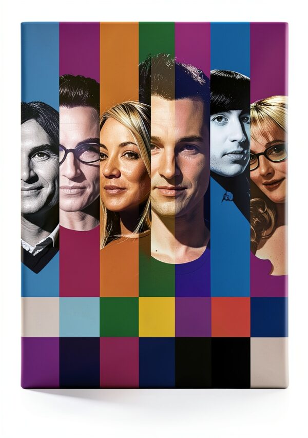 The Big Bang Theory Signals Stampa incorniciata 30x40 cm Cornice nera-0