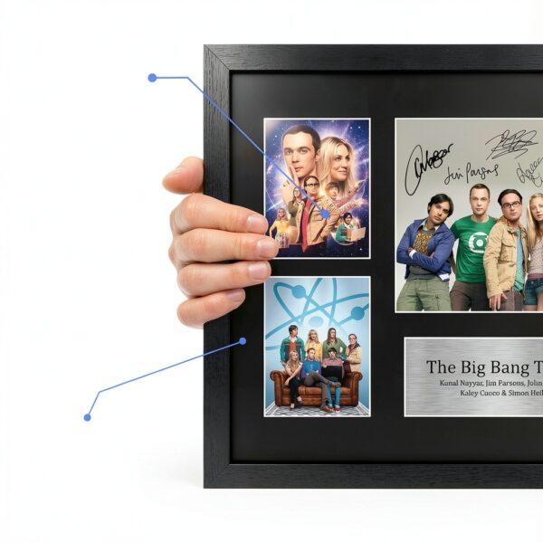 Poster The Big Bang Theory HWC Trading A3 stampa autografata-2