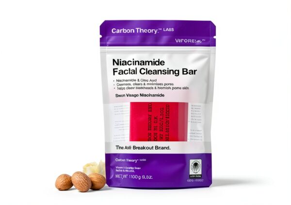 Detergente viso Carbon Theory Barra Niacinamide 100g Pori neri vegano-3
