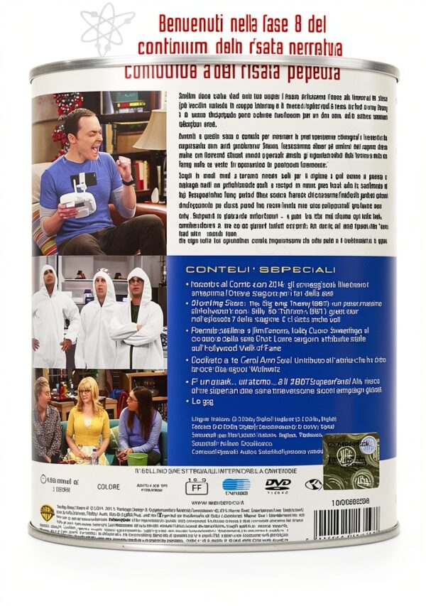 The Big Bang Theory Stagione 8 DVD - 3 Dischi Audio Italiano 5.1-1